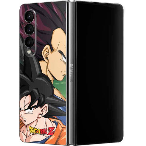 Dragon Ball Z Goku & Vegeta Galaxy Z Fold4 5G Skin